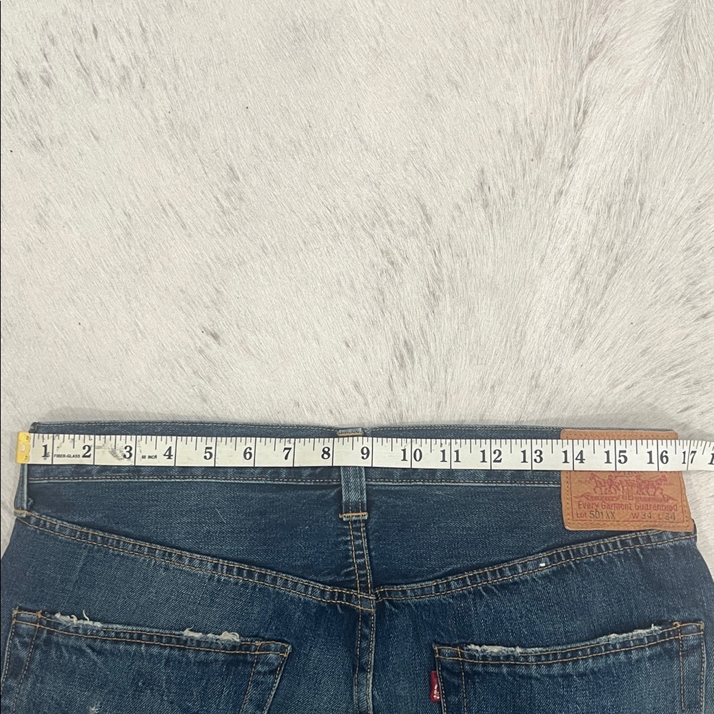 LEVIS 501XX Men's selvedge denim - distressed - Picture 12 of 15